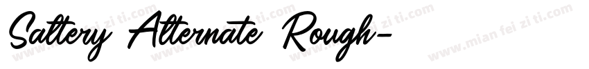 Saltery Alternate Rough字体转换